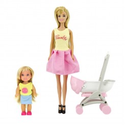 Кукла Anlily со количка и дете