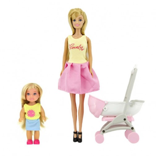 Кукла Anlily со количка и дете
