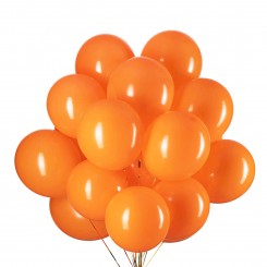 Портокалови Латекс Балони - Сет од 100
