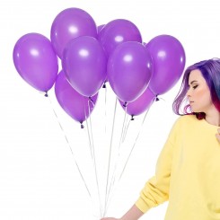 Виолетови Латекс Балони - Сет од 100