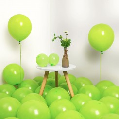 Светло Зелени Латекс Балони - Сет од 100