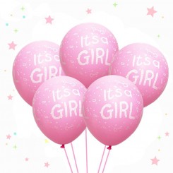 It's a Girl - Сет од 10 латекс балони