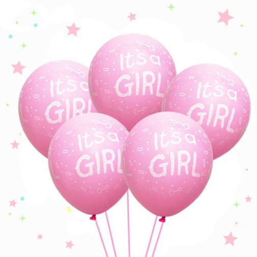 It's a Girl - Сет од 10 латекс балони