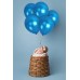 Сини Металик Балони - Сет од 100