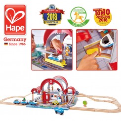Hape - Дрвена играчка Железничка станица
